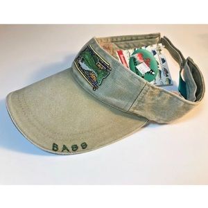 NWT Flying Fisherman "BASS" Visor W/ Sweat Band